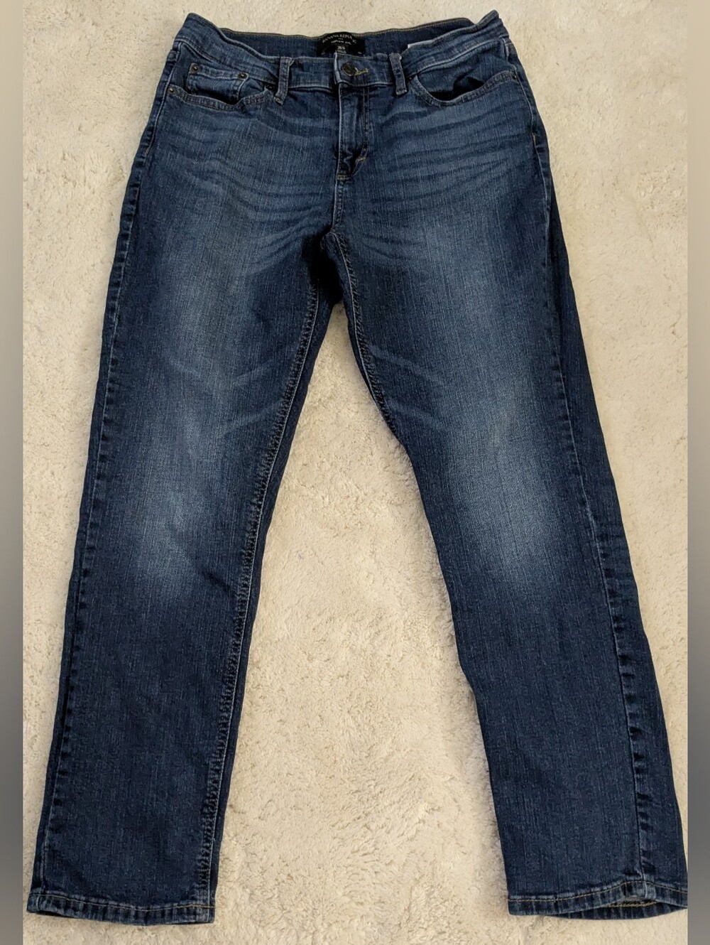 Banana Republic Girlfriend Blue Jeans Denim Stretch 5-Pocket Size 6
